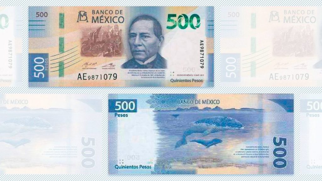 Benito Juárez, en los nuevos billetes de 500 pesos