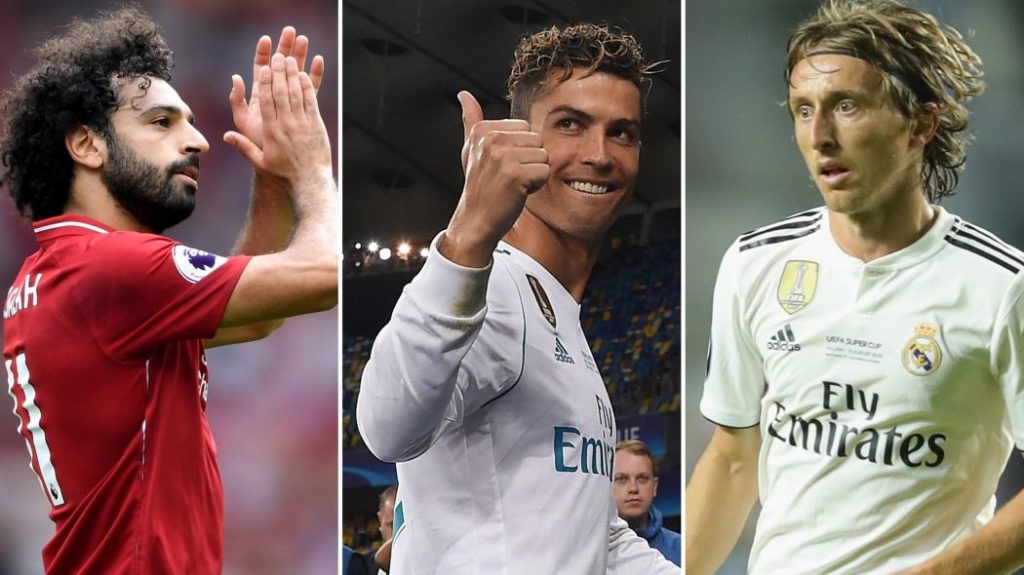 Modric, Cristiano y Salah nominados para jugador del año: UEFA