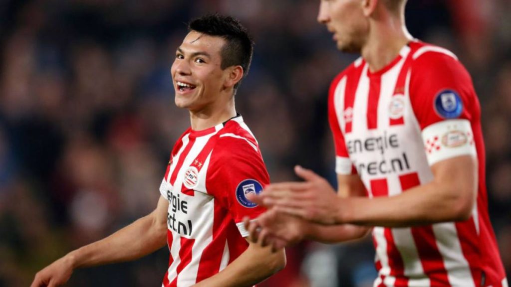 Con goles de mexicanos el PSV golea en la Liga de Holanda