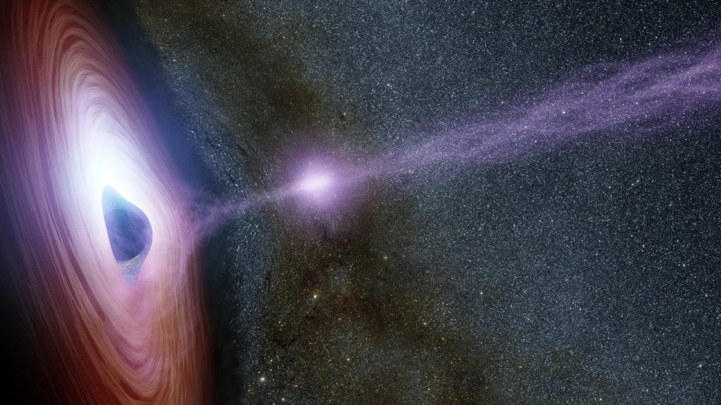 Astrónomos descubren agujero negro que altera el espacio tiempo