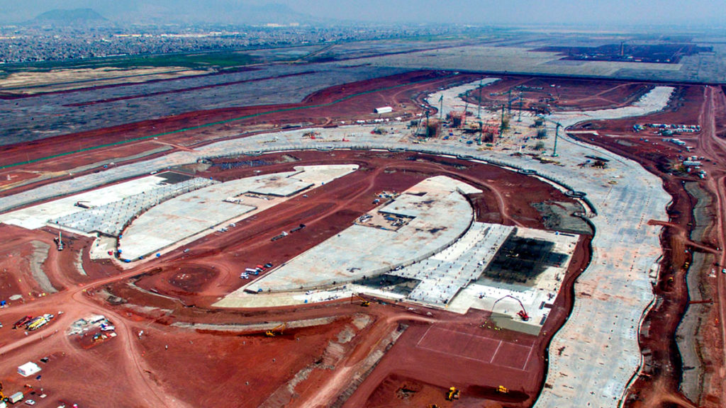 Hasta nuevo aviso, siguen las obras del Nuevo Aeropuerto de la Ciudad de México