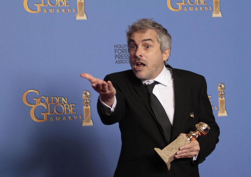 Alfonso Cuarón y su película Roma triunfan en los Globos de Oro, ganan Mejor Director y Mejor Película