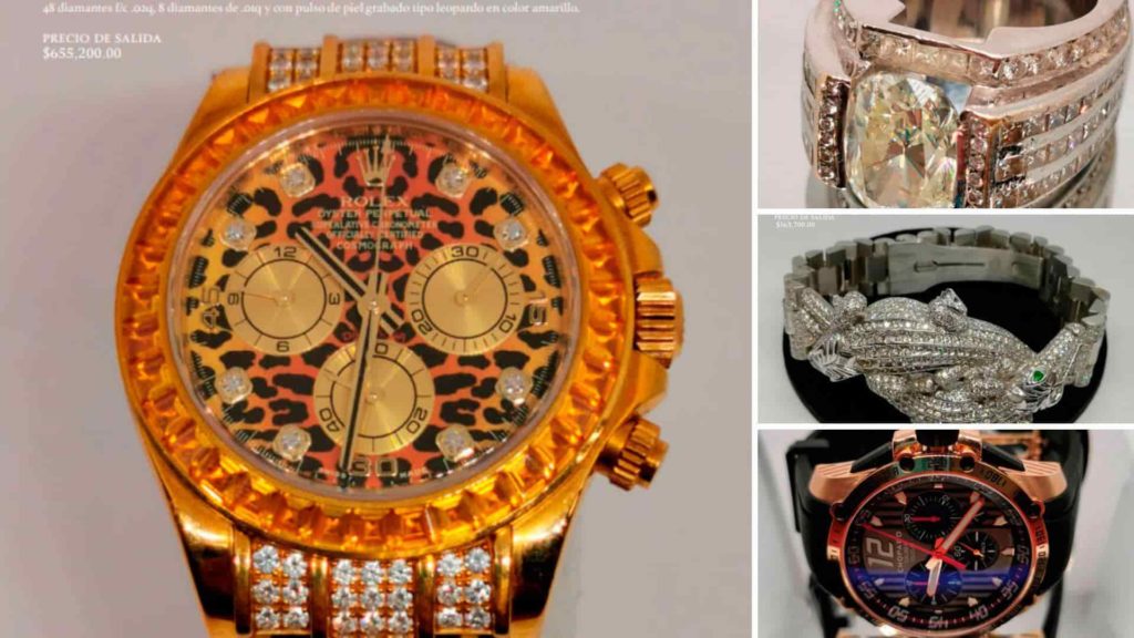 Piaget, Rolex, Hublot y más en la subasta de joyas del Gobierno en Los Pinos