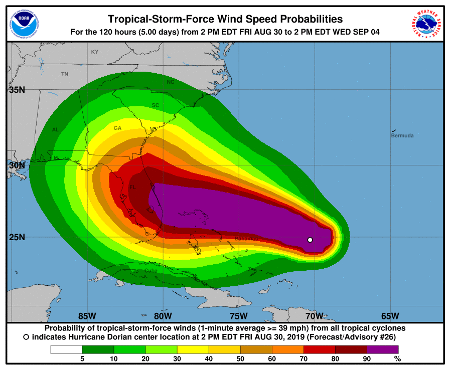Doria ya es huracán categoría cuatro, Trump declara estado de Emergencia en Florida