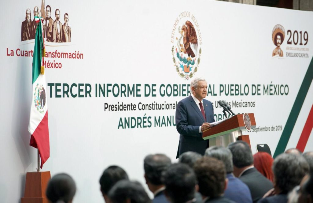 Aún con el costo fue mejor cancelar el Aeropuerto de Texcoco afirma Obrador en su Primer Informe