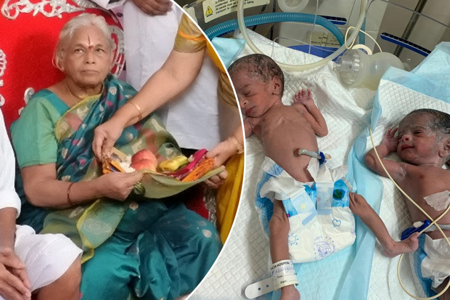 Madre por primera vez a los 73 años de edad da a luz a par de gemelas