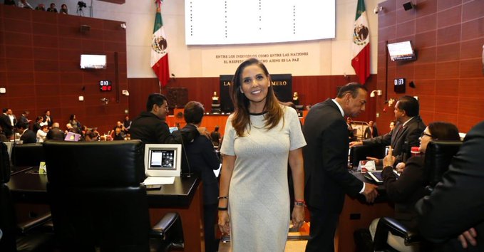 Miente Mara Lezama alcaldesa de Cancún, derrocha recursos realizando turismo político en el Senado