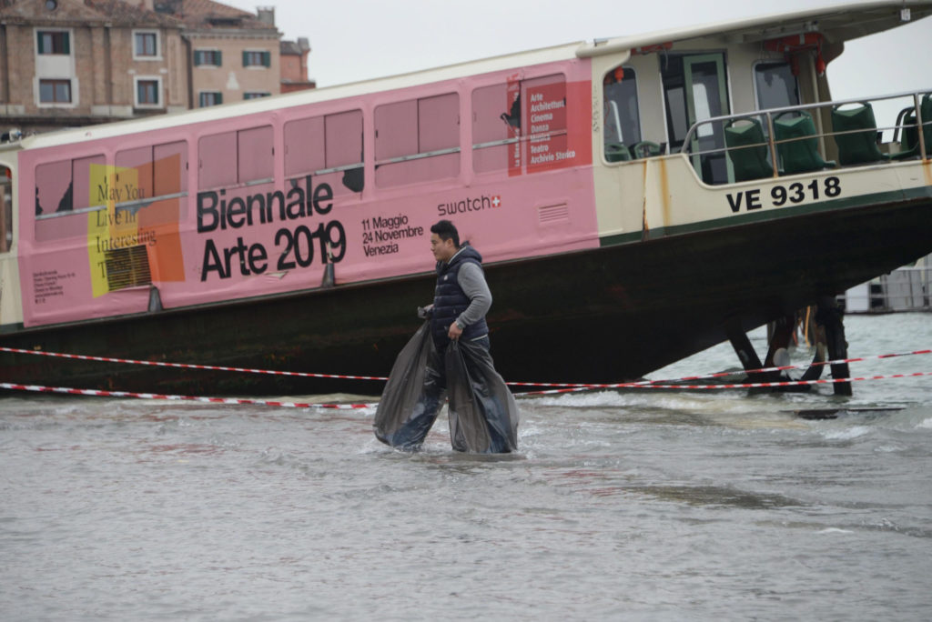 Declaran estado de emergencia en Venecia por inundaciones