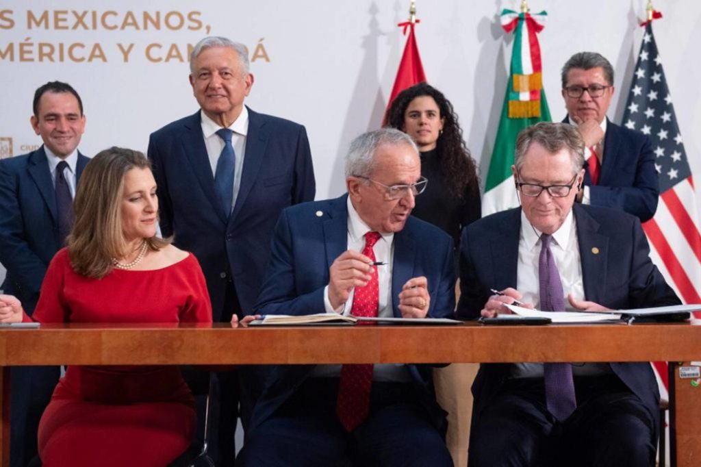 México, Canadá y Estados Unidos firman modificaciones del T-MEC
