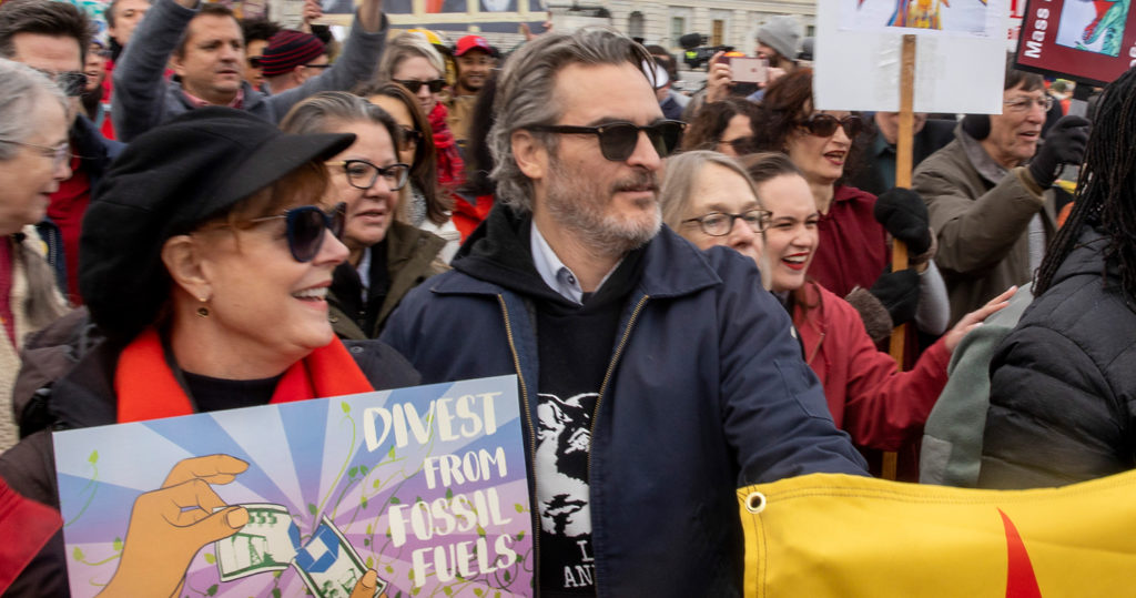 Joaquin Phoenix es arrestado por protestar contra el cambio climático