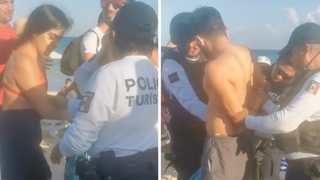 Playa del Carmen: Convocan a picnic en Playa Mamitas después de detener a par de turistas «por no consumir» (Vídeo)