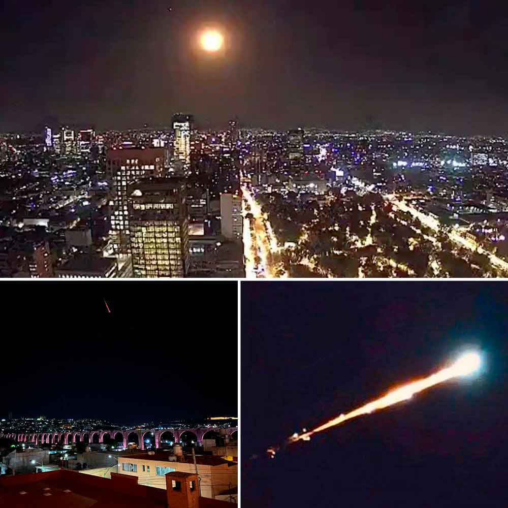 Meteorito iluminó el cielo en México (Video)
