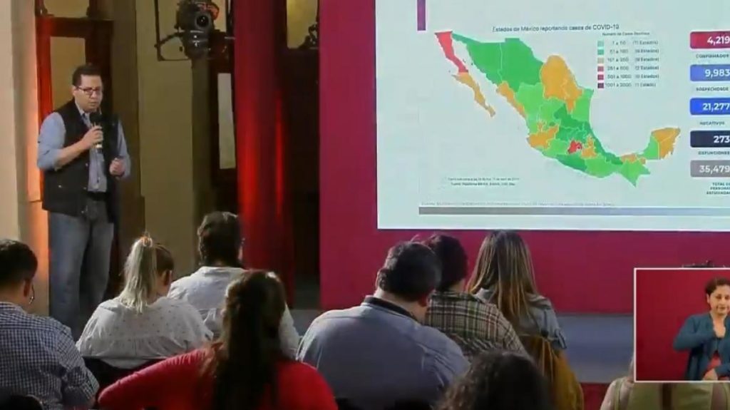 México suma 4,219 casos confirmados y 273 defunciones por Covid-19