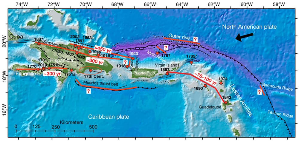 El Caribe tiene su propia ‘Falla de San Andrés’, es submarina y peligrosamente activa