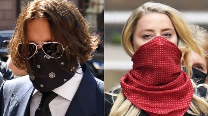 Así fue el reencuentro entre Johnny Depp y Amber Heard ante los tribunales