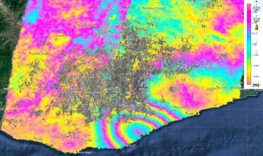 La NASA reporta que México se movió 45 centímetros por el terremoto de Oaxaca