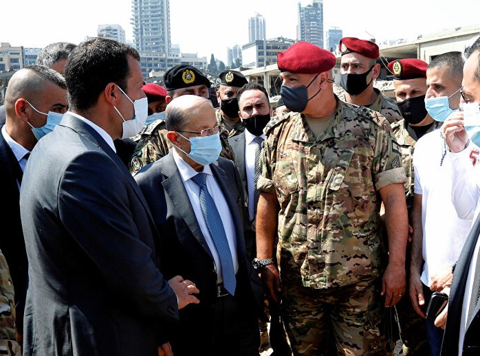 Un misil o una bomba pudo causar las explosiones de Beirut: Presidente del Líbano