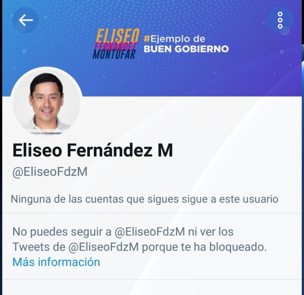 ¡Intolerante alcalde de Campeche! Eliseo Fernández bloquea cuentas ciudadanas, está impedido por la SCJN