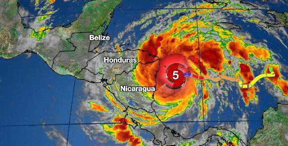 Iota ya es huracán categoría 5, se enfila hacia Nicaragua y Honduras