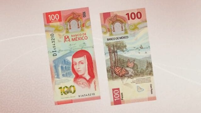 Ya circula el nuevo billete de 100 pesos con la imagen de Sor Juana Inés de la Cruz