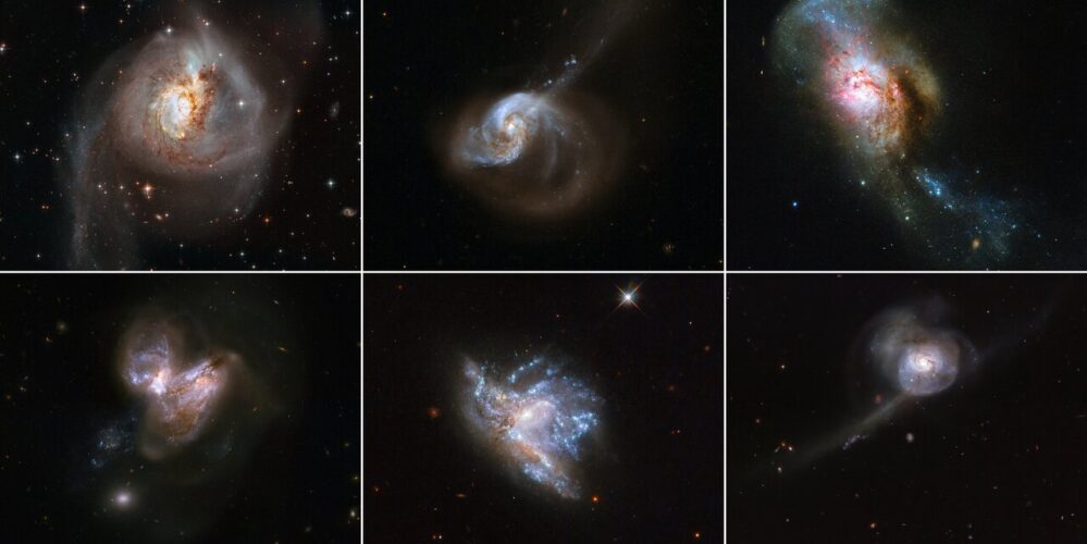 VIDEO: fusiones de galaxias, impresionantes imágenes de la NASA y ESA