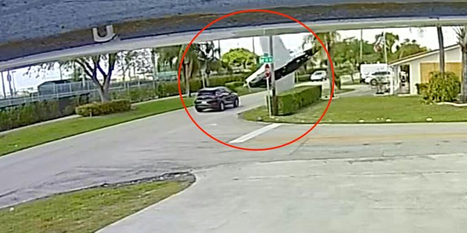 VIDEO: Avioneta cae intempestivamente sobre camioneta en Florida, un menor fallece