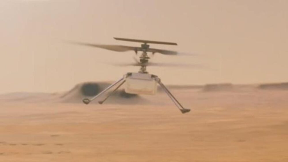 ¡Y voló el Ingenuity! El helicóptero de la NASA vuela sobre Marte