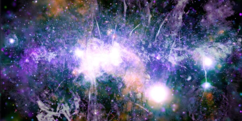 Así luce el centro de la Vía Láctea, la NASA combinó 370 imágenes del X Chandra