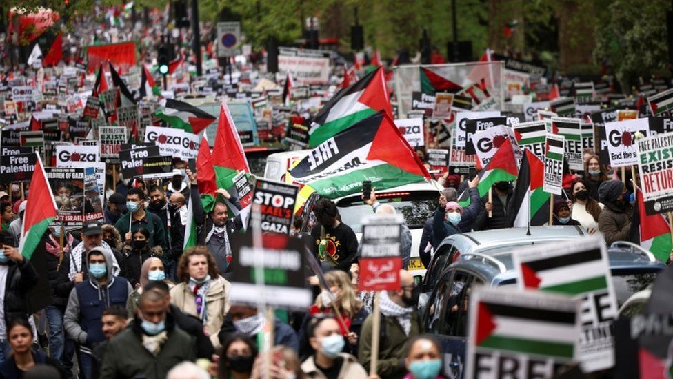 Miles de personas se manifiestan en Estados Unidos y Canadá en apoyo a Palestina