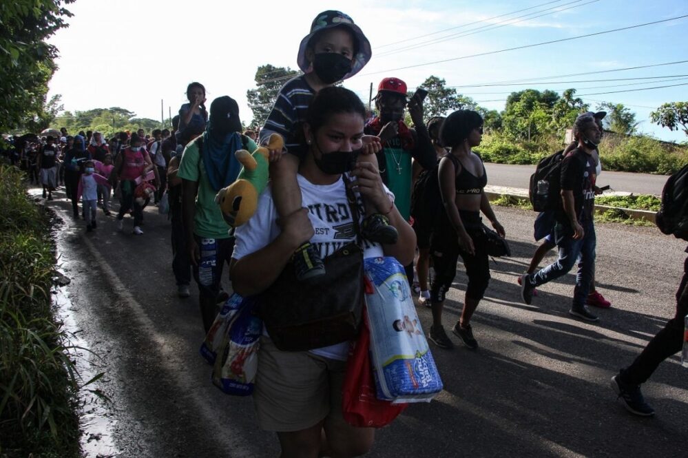Una nueva caravana migrante avanza en Chiapas rumbo a Estados Unidos