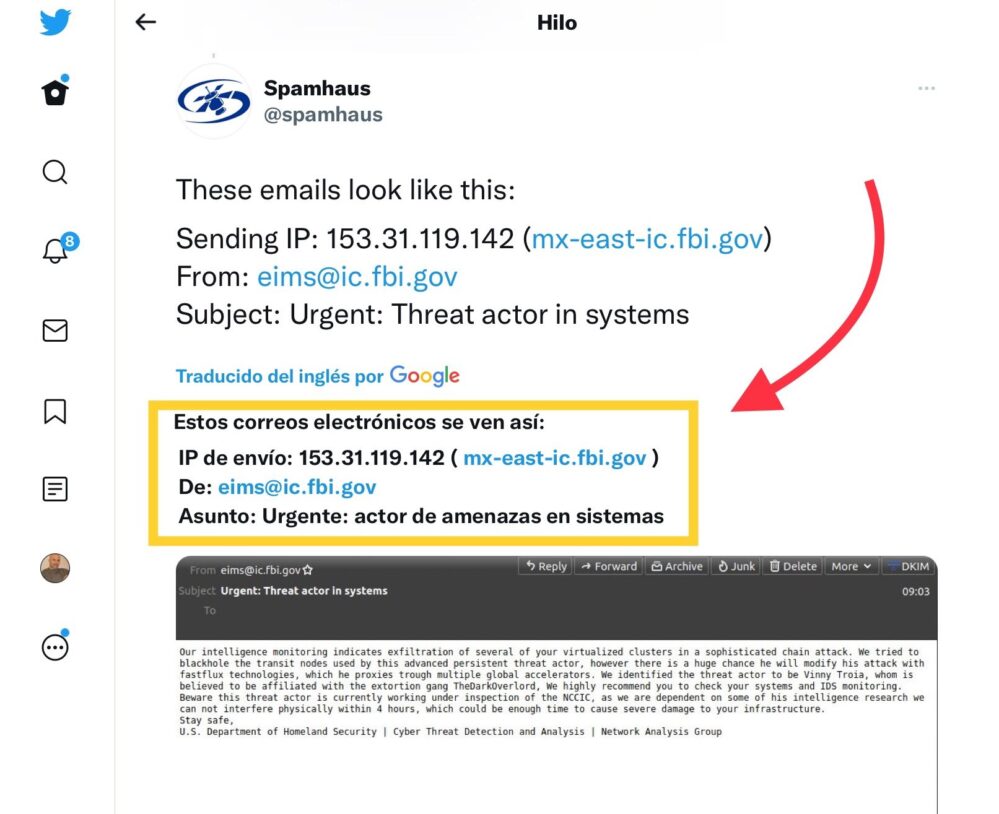 Un hacker envía cien mil correos spam desde servidor del FBI