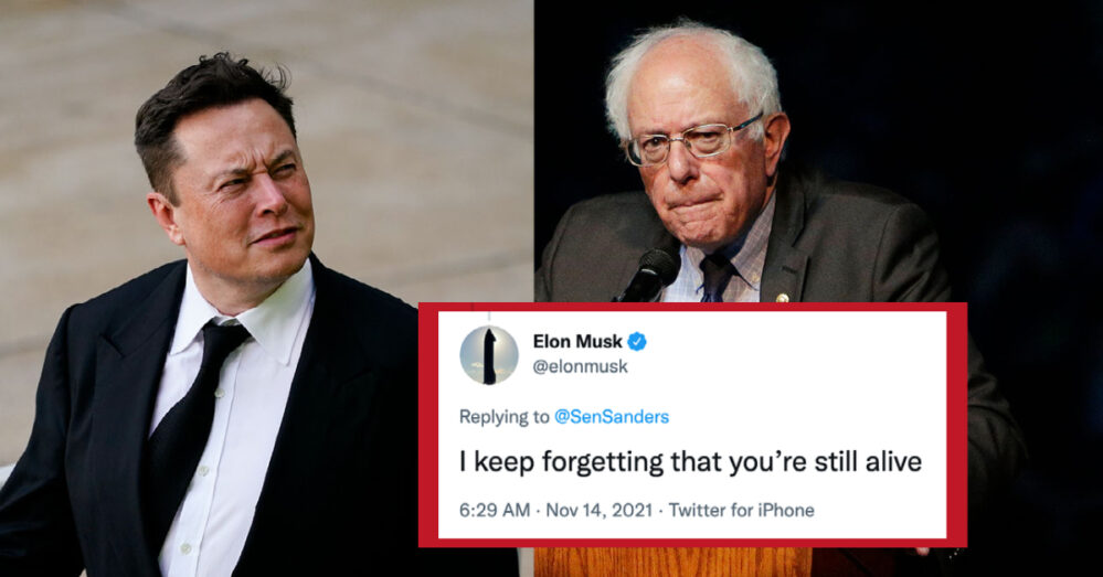 Bernie Sanders pide que ricos paguen más impuestos; Elon Musk ironiza: «me olvidé que sigues vivo»