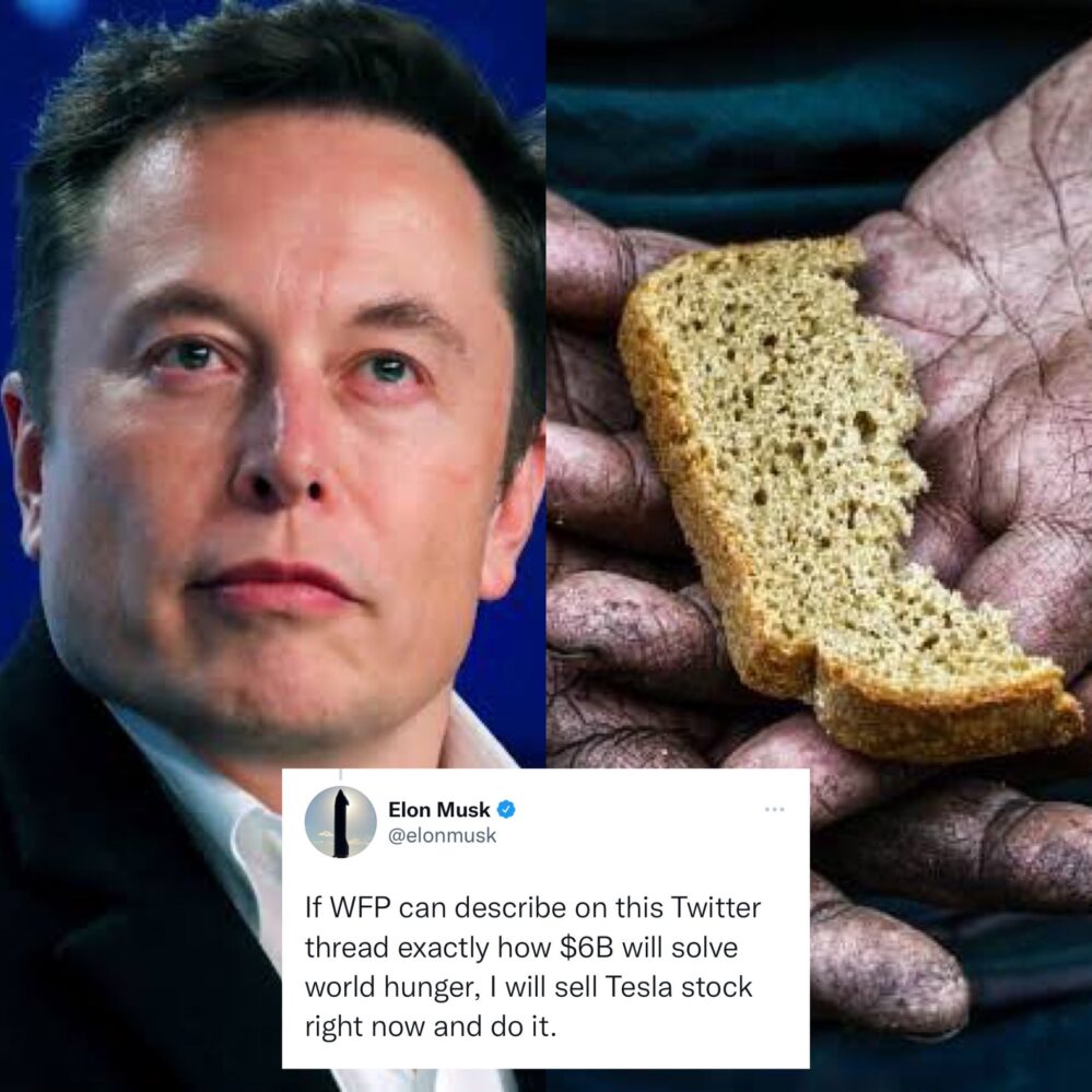 Elon Musk desafía a ONU para que le demuestre cómo resolver el hambre con su fortuna