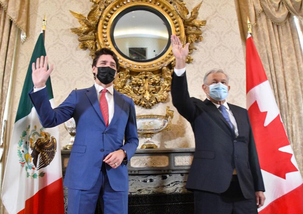 López Obrador y Justin Trudeau sostienen reunión bilateral