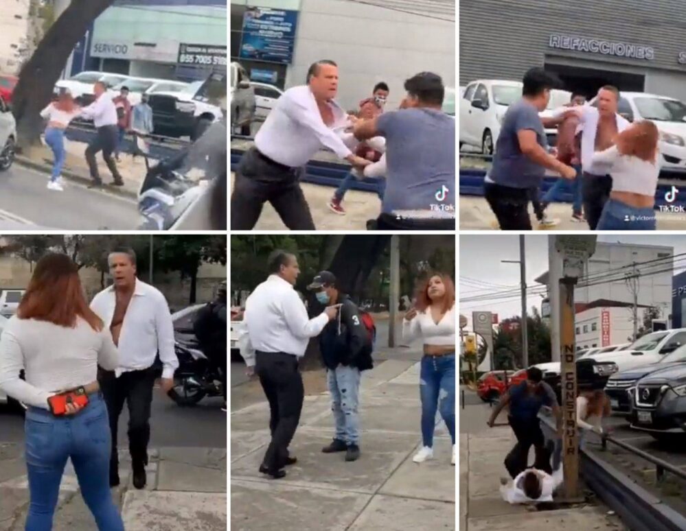 Alfredo Adame en nuevo escándalo en video, se pelea en la vía pública con una mujer