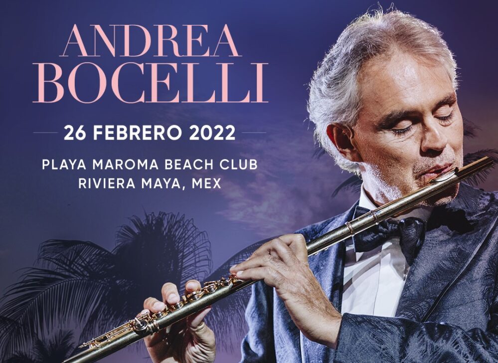El concierto de Andrea Bocelli en Playa del Carmen con descuento para quintanarroenses