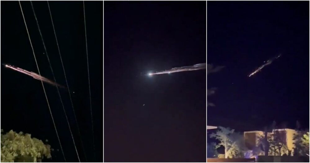 VIDEO ¿Aliens? ¿Meteorito? Captan extrañas bolas de fuego en Baja California y Sinaloa