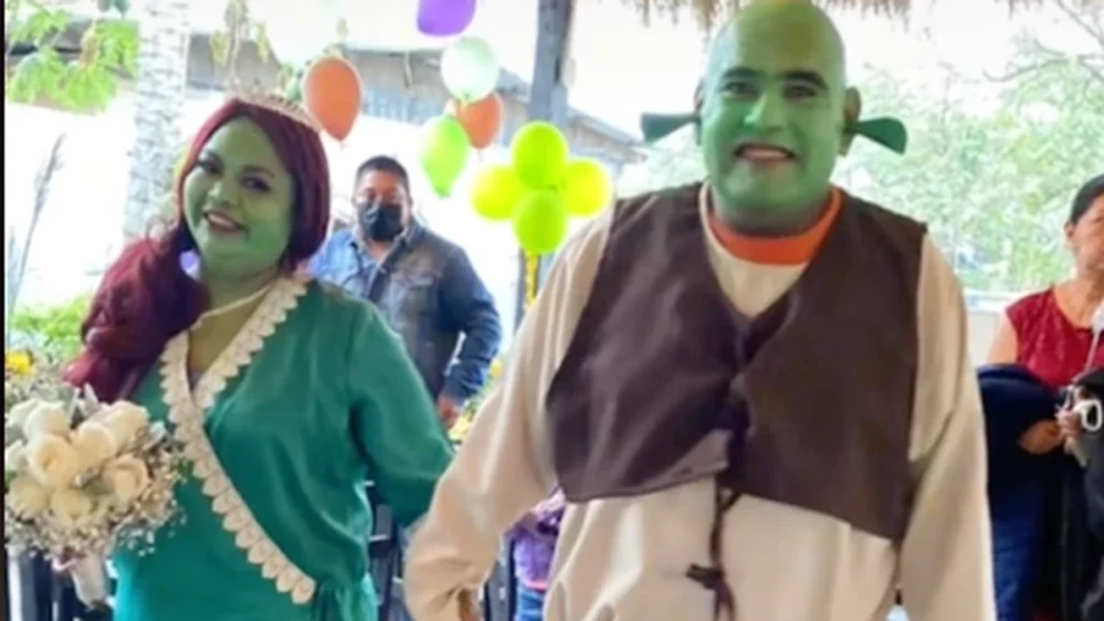 Viral: Se casan en la vida real Fiona y Shrek