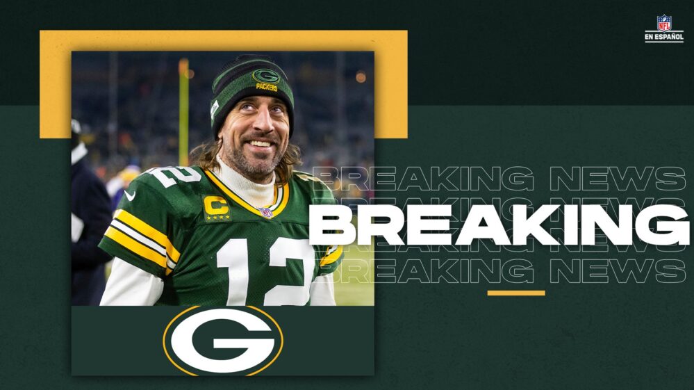 Aaron Rodgers el mejor pagado en la historia, acuerda seguir cuatro años con Packers