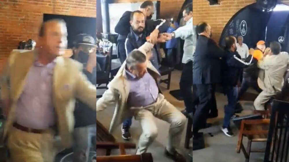 Alfredo Adame y abogado de Carlos Trejo se golpean en conferencia