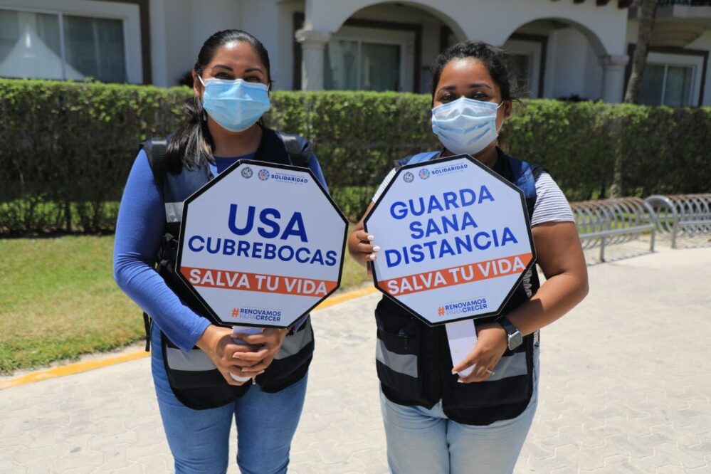 Solidaridad: Chalecos azules promoverán en Playa del Carmen medidas sanitarias en Semana Santa