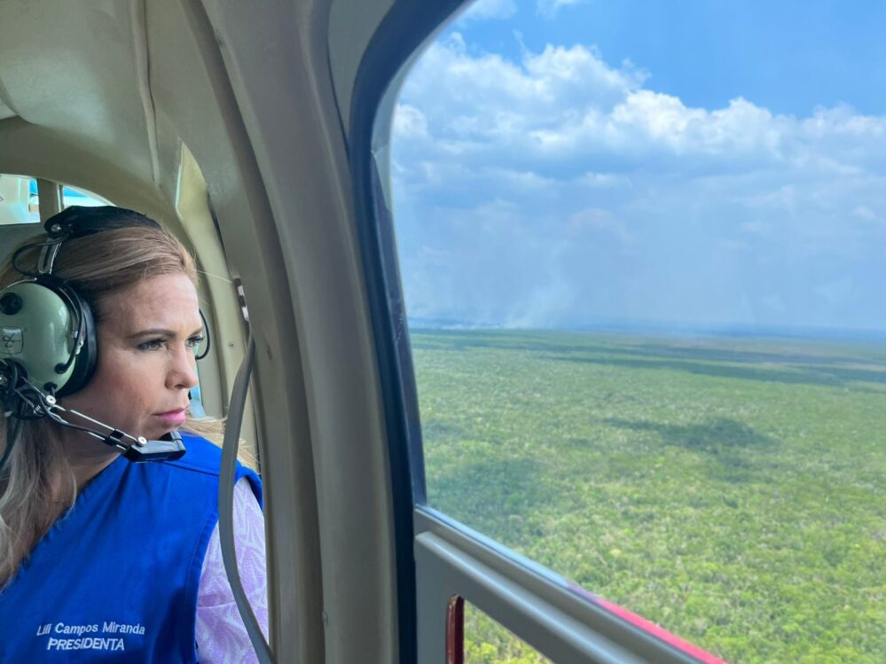 Supervisa Lili Campos acciones contra incendios forestales