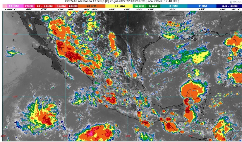 La tormenta tropical “Frank” en el Pacífico provocará lluvias en nueve estados