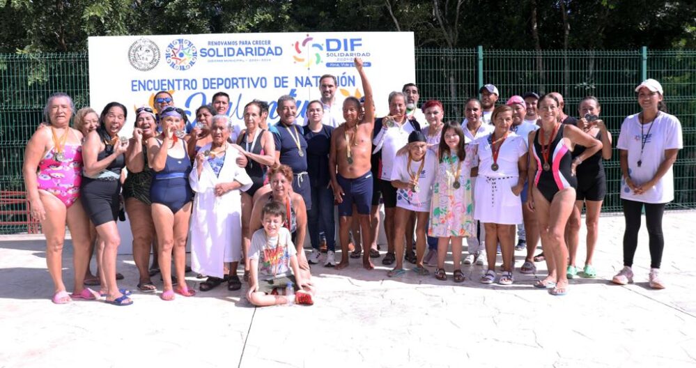 Adultos Mayores disfrutan actividades deportivas que promueve DIF Solidaridad