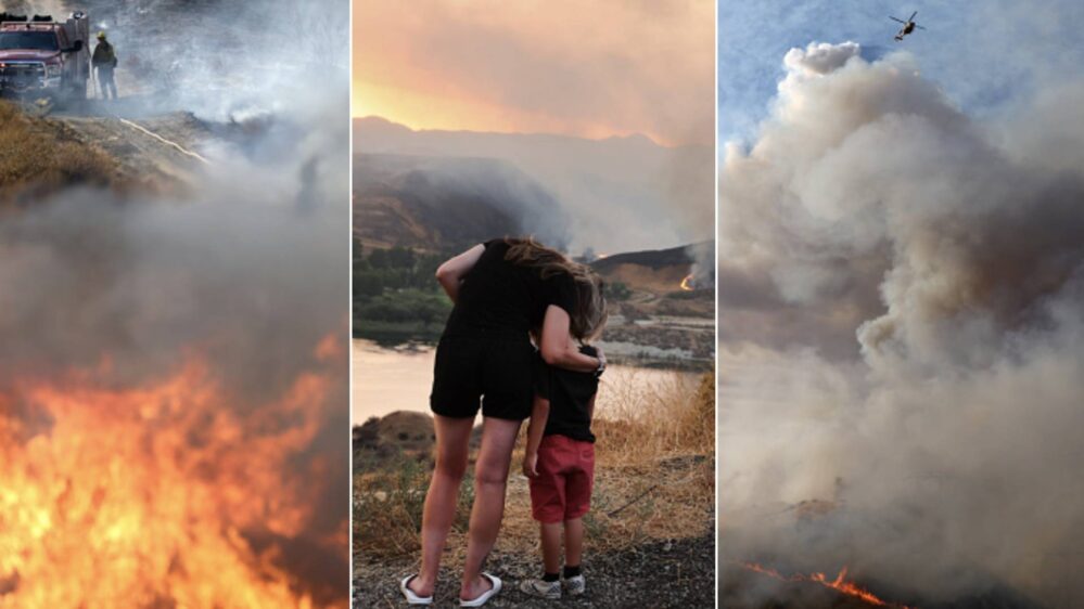 California: evacúan a miles por voraz incendio forestal