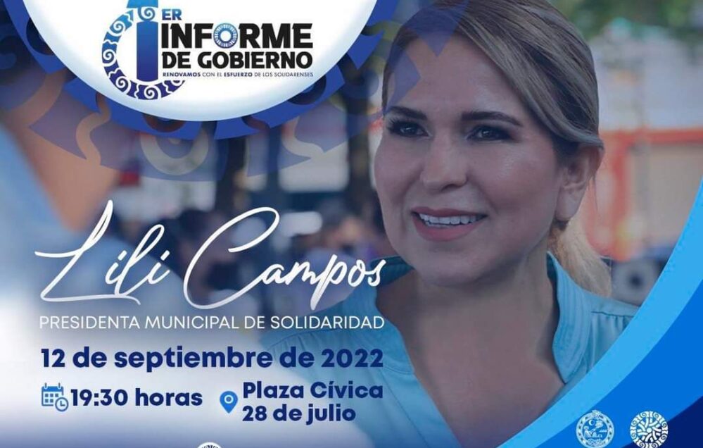 Lili Campos presentará resultados en su 1er Informe de Gobierno