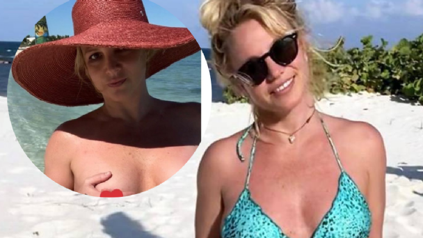 😍 Britney Spears festeja en Playa del Carmen sin ropa y se vuelve viral