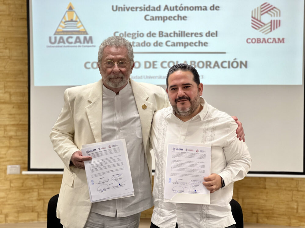 UAC y COBACAM signan convenio en apoyo a la comunidad estudiantil