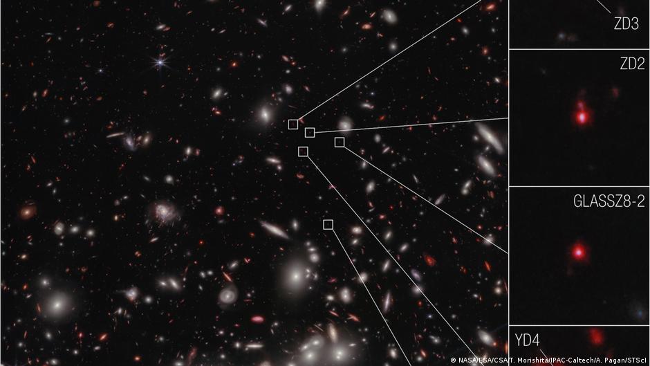 NASA: el telescopio James Webb descubre el cúmulo más lejano jamás visto