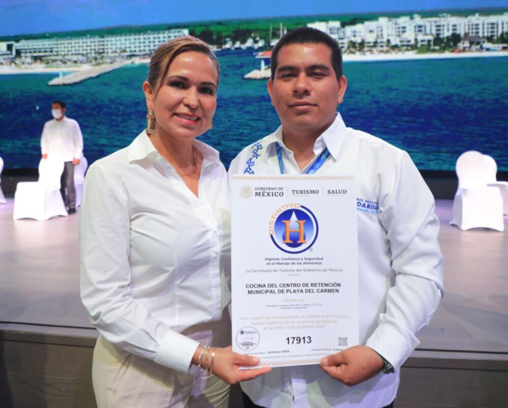 Reconocen a cárcel municipal de Solidaridad con Distintivo H